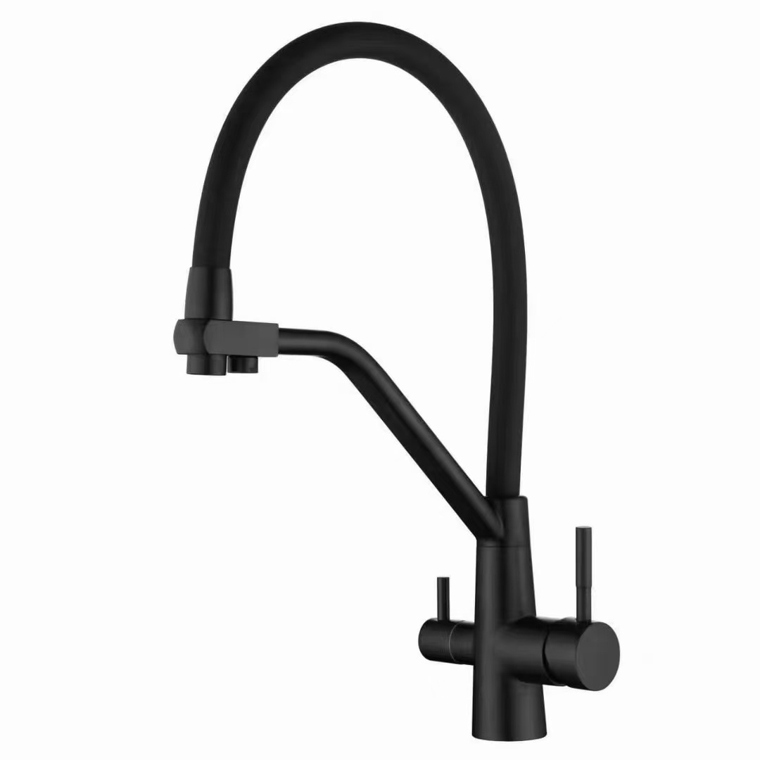 304 three way kitchen faucet LKS3001BB