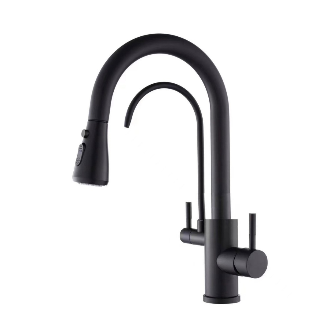 kitchen faucets 3 hole with sprayer LKS3005B