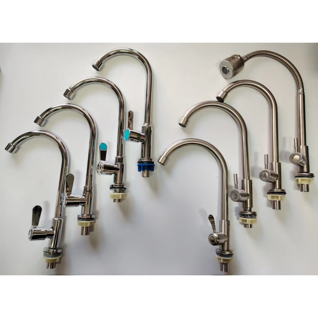 201 and 304 stainless steel cold taps