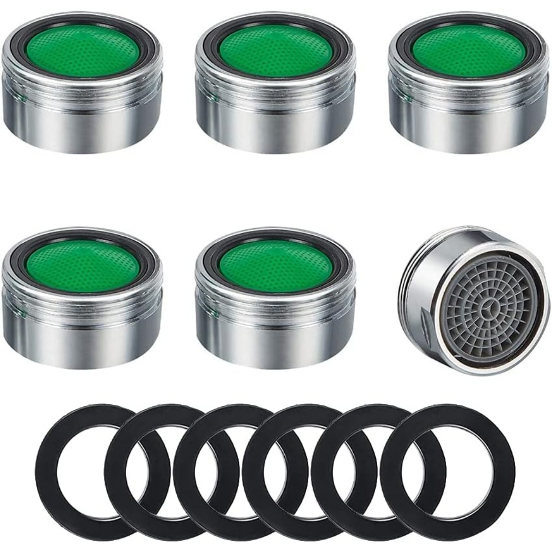 24mm Water Tap Filter Diffuser Brass Replacement Part of Areator with Gasket for Kitchen Sink, Bathroom Faucet
