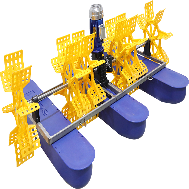 6 impellers paddle wheel aerator